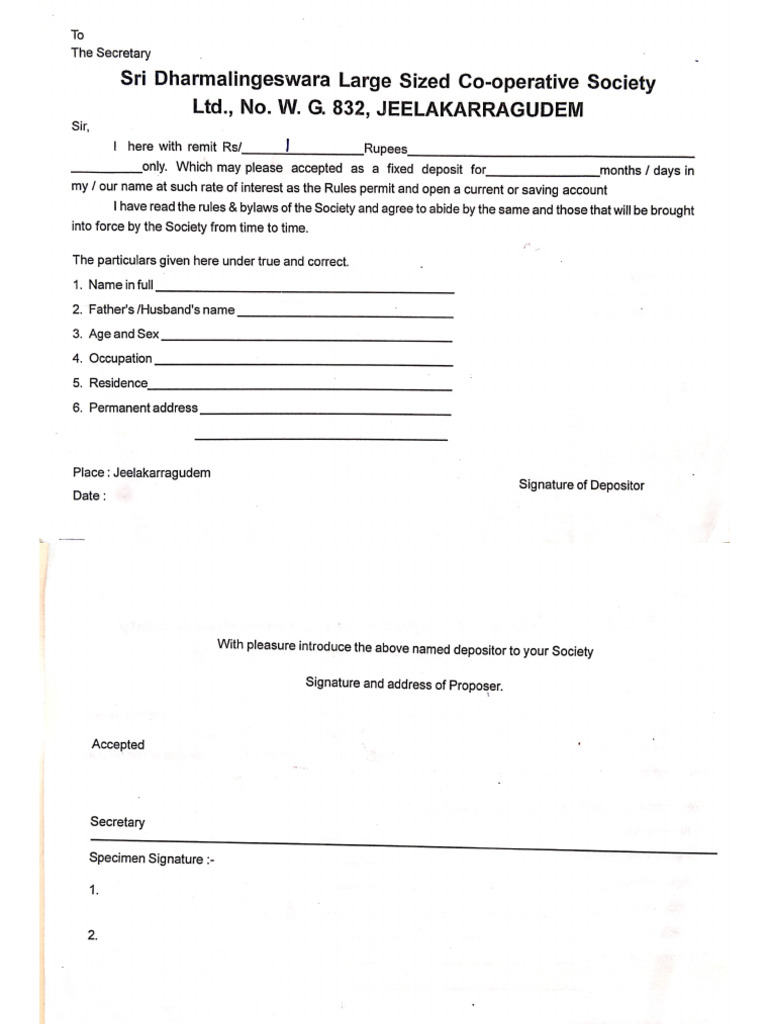 F. D.form | PDF