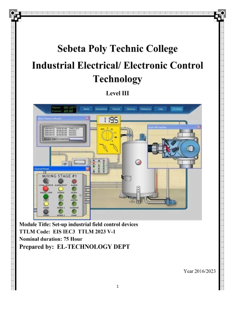 M05-Industrial Field Control Devices | PDF | Pressure Measurement ...