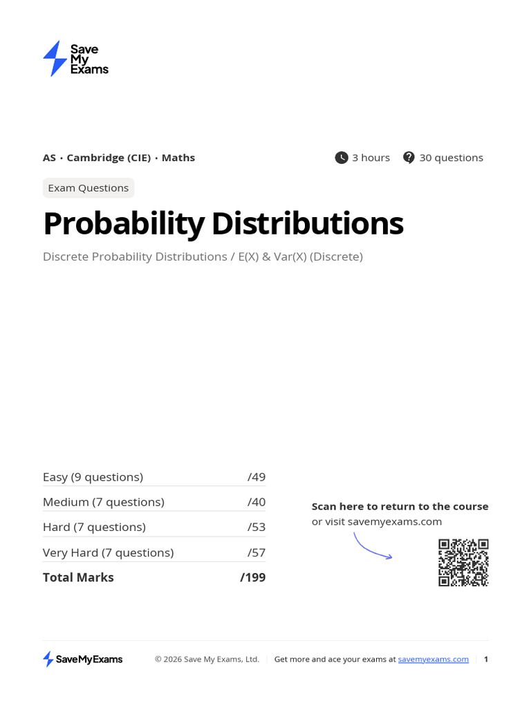 Probability Distributions 4J2W68Qs858wrZqT | PDF | Variance ...