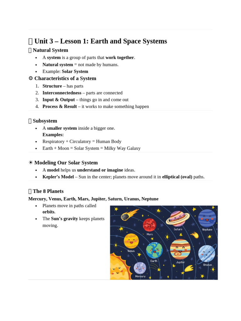 U3L1 | PDF | Solar System | Planets