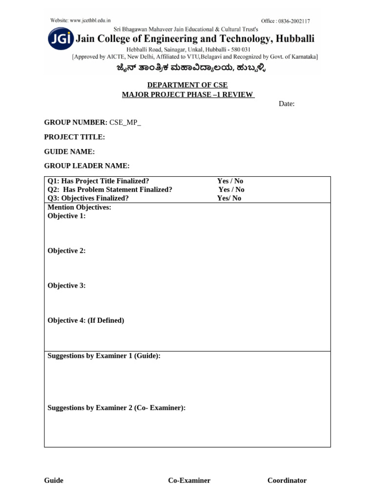 CSE Format 1 | PDF