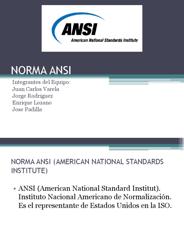 Normas ANSI en Metrología y Calidad | PDF | Metrología | Medición