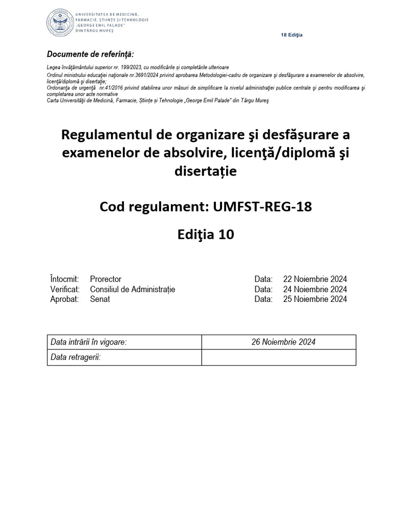 Umfst Reg 18 | PDF