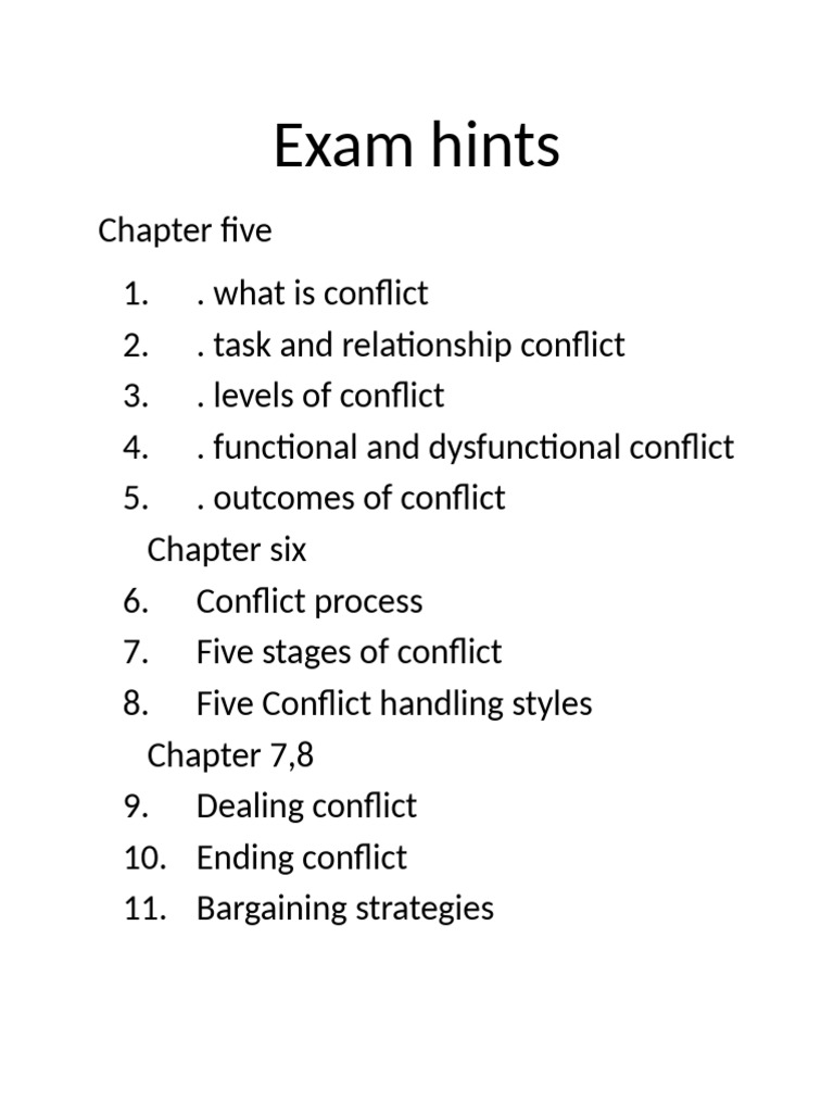 Exam Hints | PDF