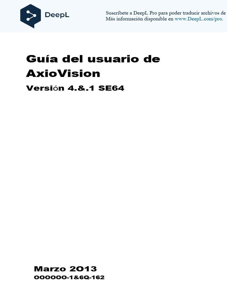 AxioVision Users Guide-1-25 Es | PDF | Archivo de computadora | Software