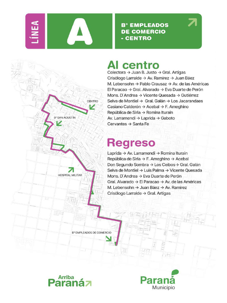 Cambios en Los Recorridos de Los Colectivos Urbanos: Guía de Trazas | PDF