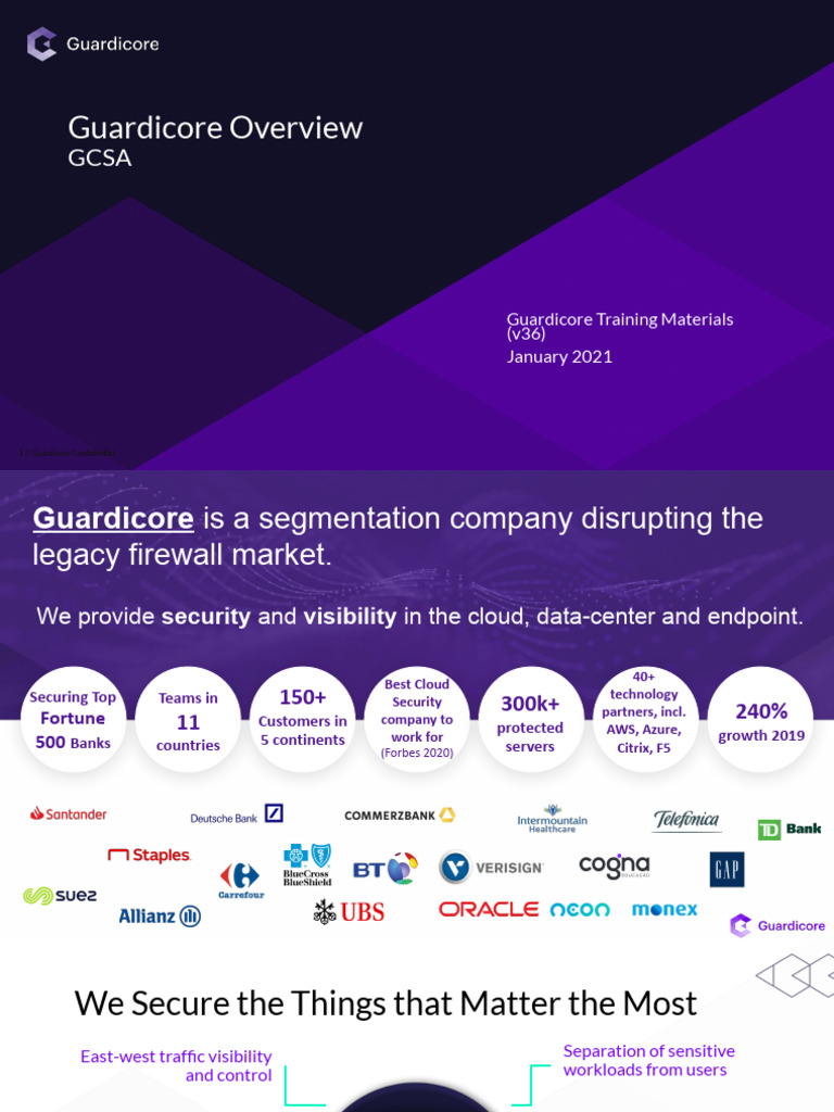 01 - GCSA Guardicore Overview v36 | PDF | Cloud Computing | Computer ...