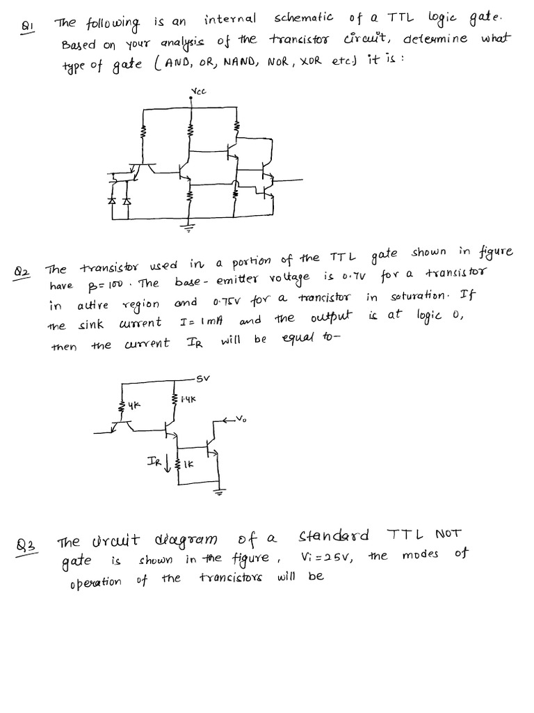 TTL Question | PDF