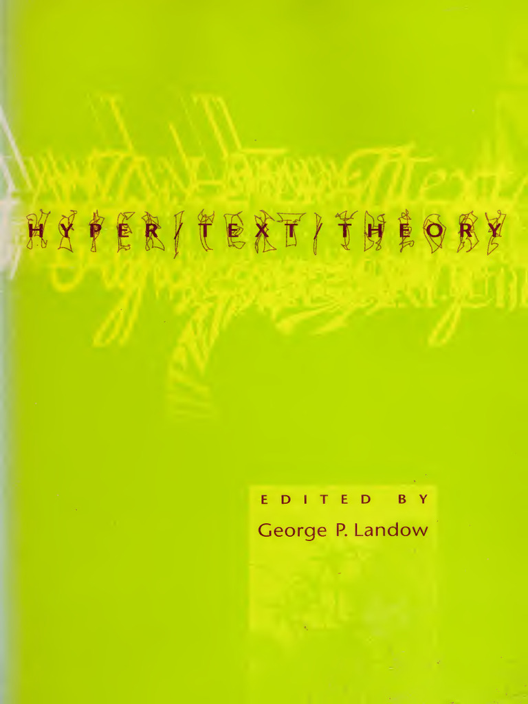 George P. Landow: Edited by | PDF
