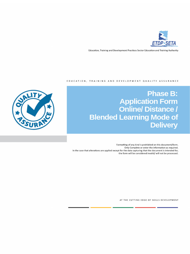ETDP SETA Online Application Form | PDF | Online Chat
