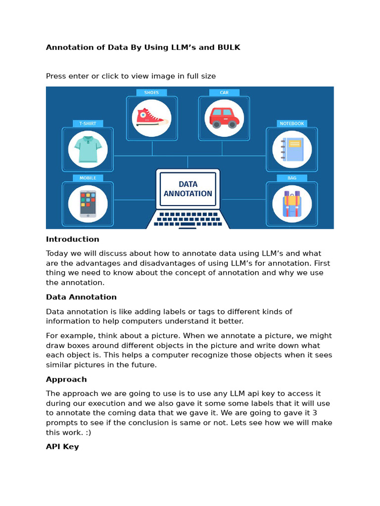 Annotation of Data by Using LLM | PDF | Annotation | Comma Separated Values
