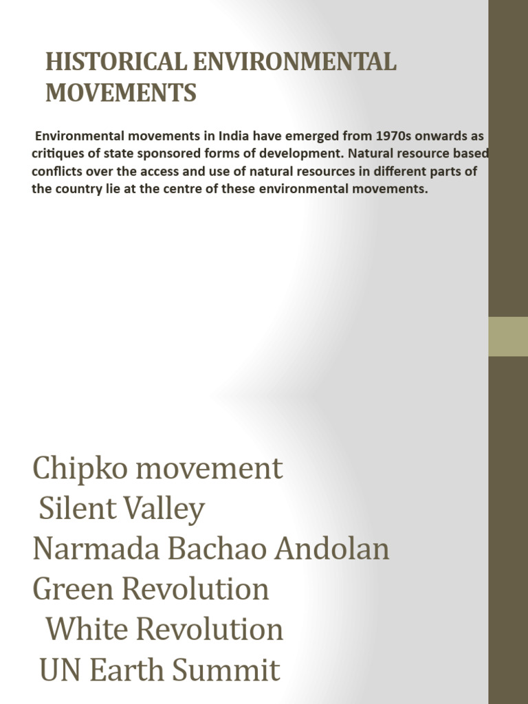 History Environmental Movements | PDF | Environmental Movement ...