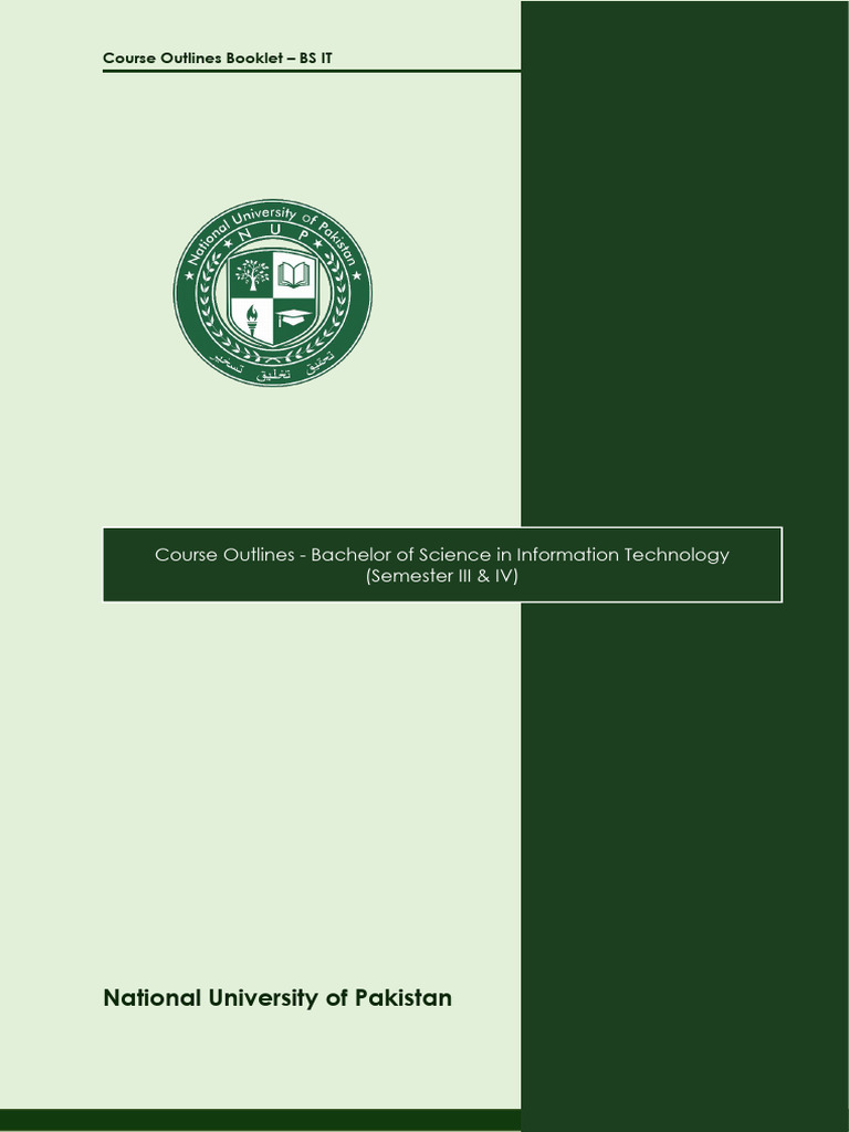 3 BS IT Course Outlines | PDF | Statistics | Probability Distribution