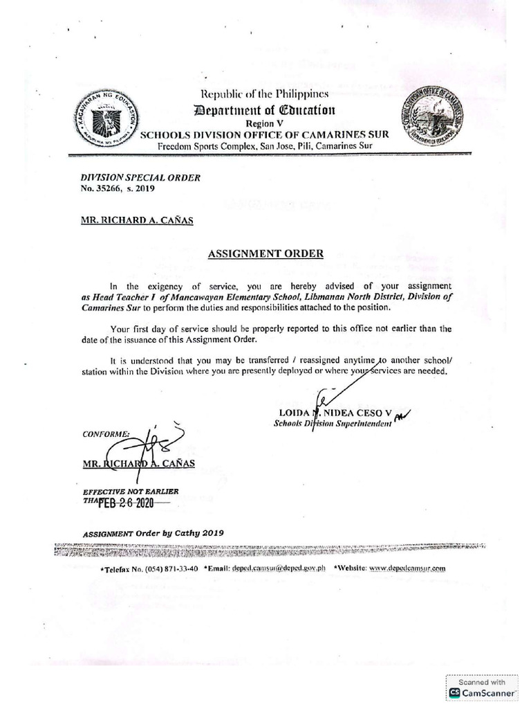 Assignment Order - Compressed | PDF