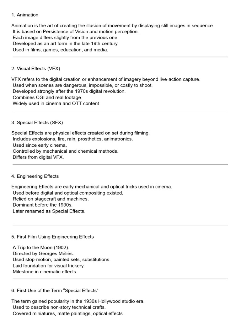 Class Test 01 - Avfx Notes | PDF | Texture Mapping | Rendering ...