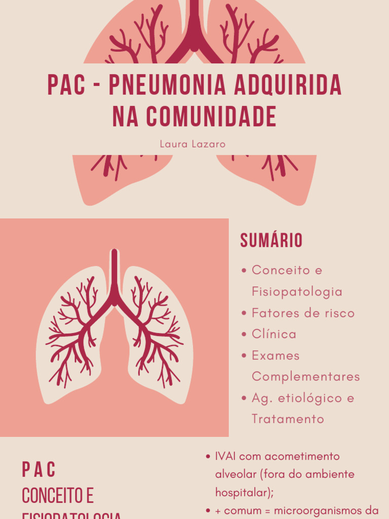 PAC - Pneumonia Adquirida Na Comunidade PDF | PDF