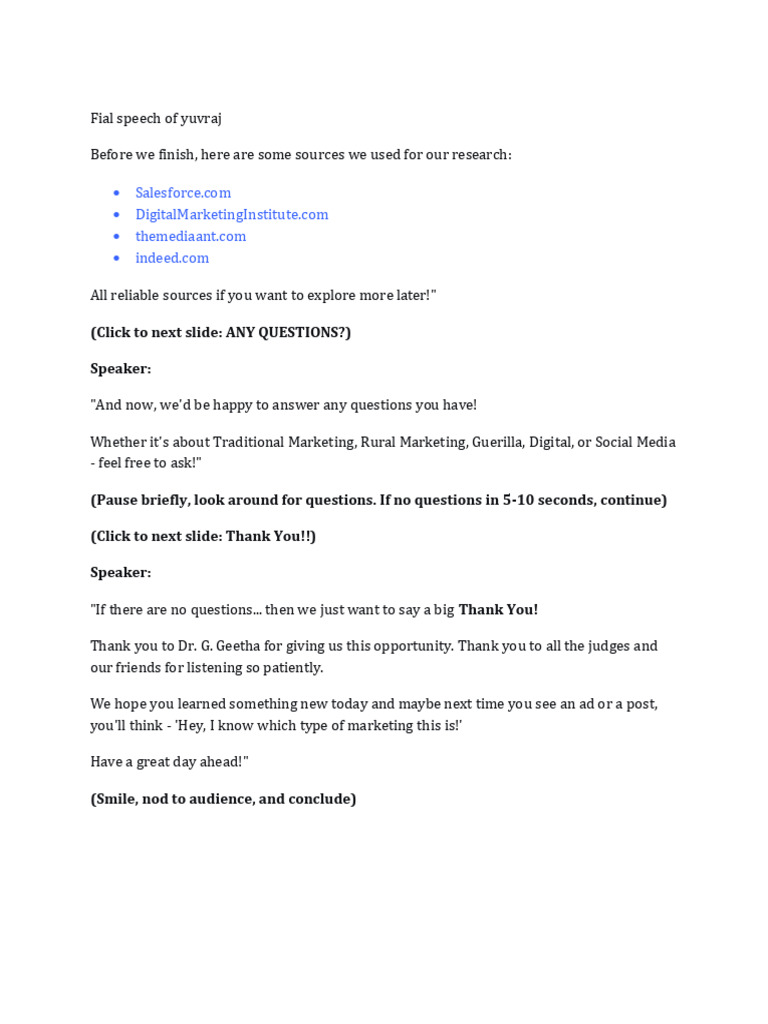 Final Script For Yuvraj | PDF