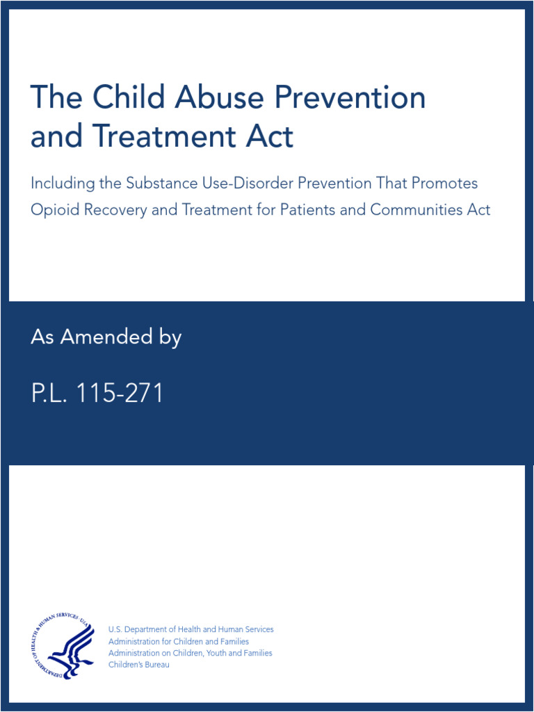 Child Abuse Prevention & Treatment Act | PDF | Child Neglect | Child Abuse