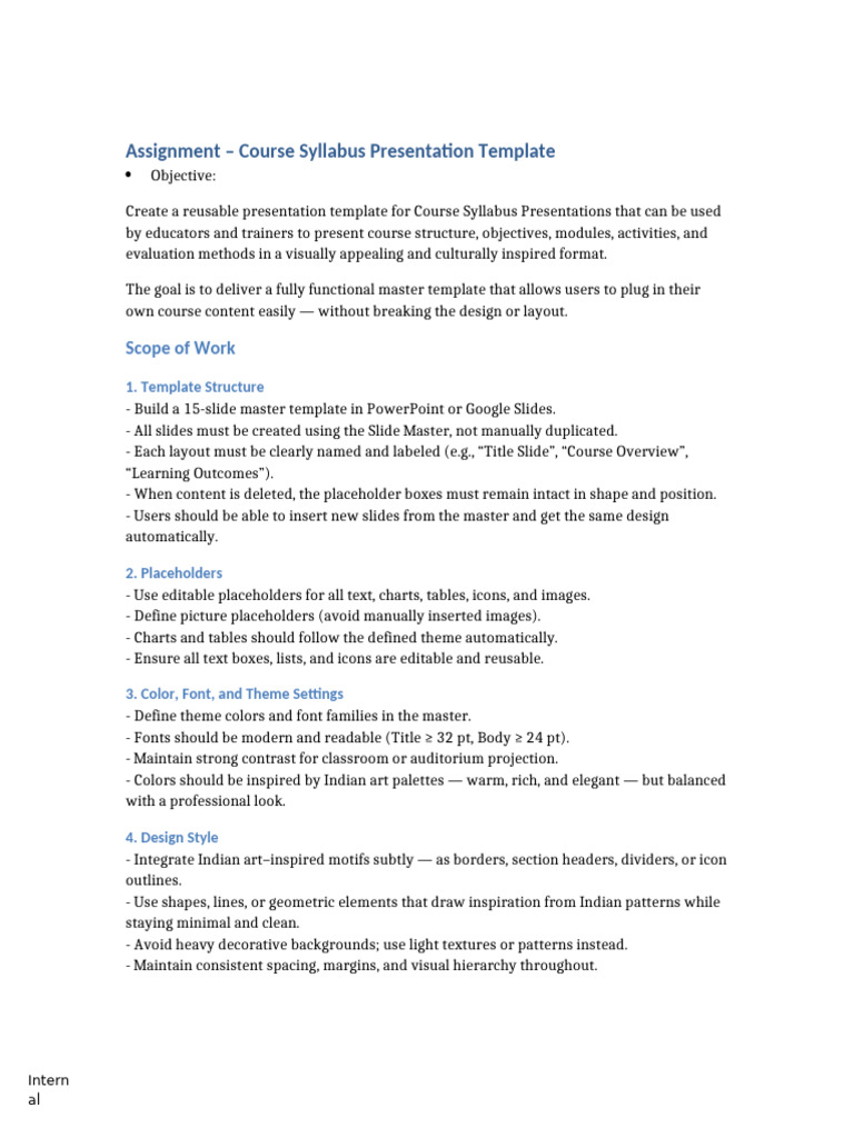 Assignment3 - Course Syllabus Template | PDF | Page Layout | Microsoft ...