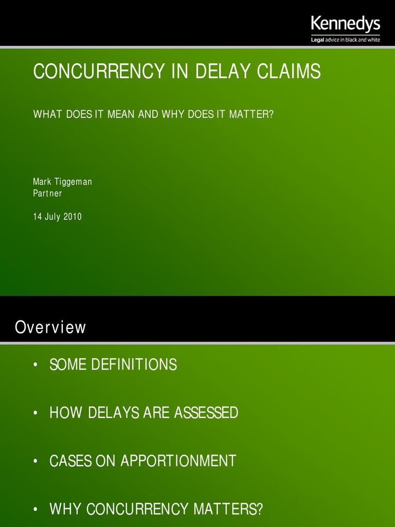 Understanding Concurrency in Delay Claims | PDF | Damages | Common Law