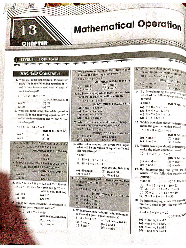 Mathematical Operation | PDF