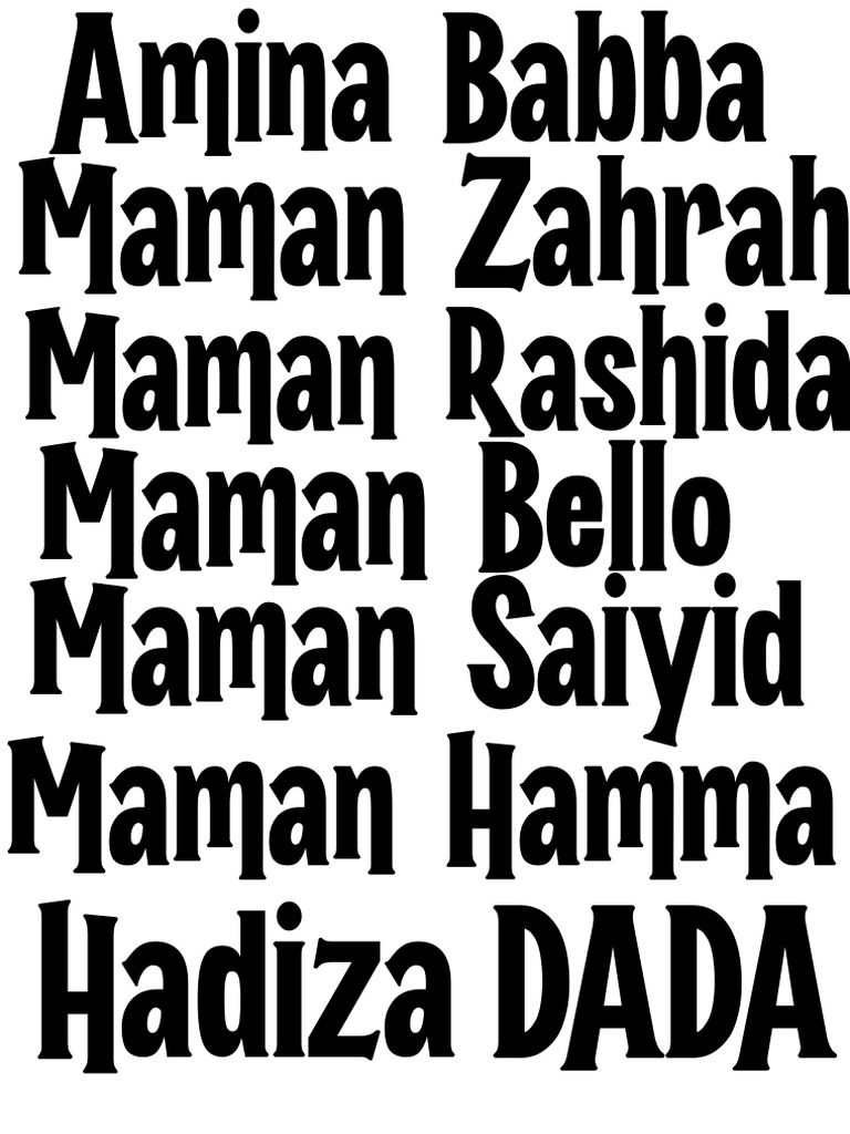 Maman Rashida: Dada Hadiza | PDF