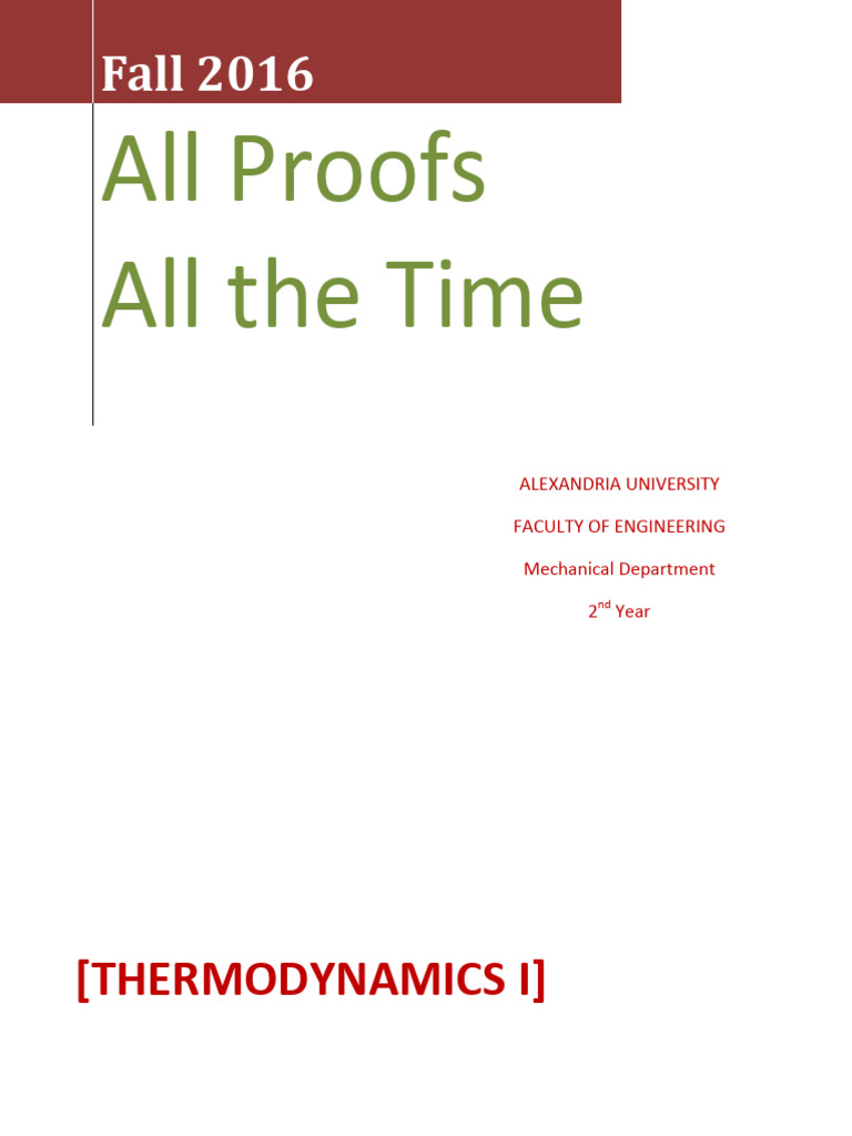 All Proofs | PDF | Classical Mechanics | Physical Sciences