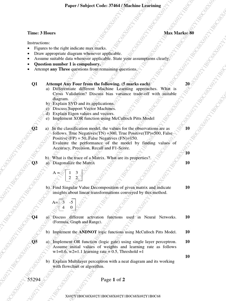 DS SEM VI May 2024 | PDF | Multivariate Statistics | Statistical Analysis