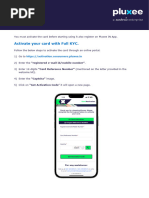 Pluxee Card Activation and KYC Guide | PDF | Software | Computing