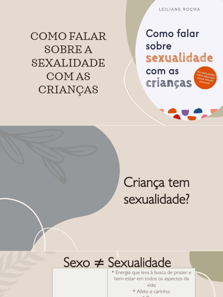 Como Falar Sobre A Sexalidade Com As Crianças | PDF | Relação sexual ...