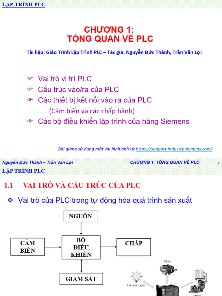 Chương 1: Tổng Quan Về Plc | PDF