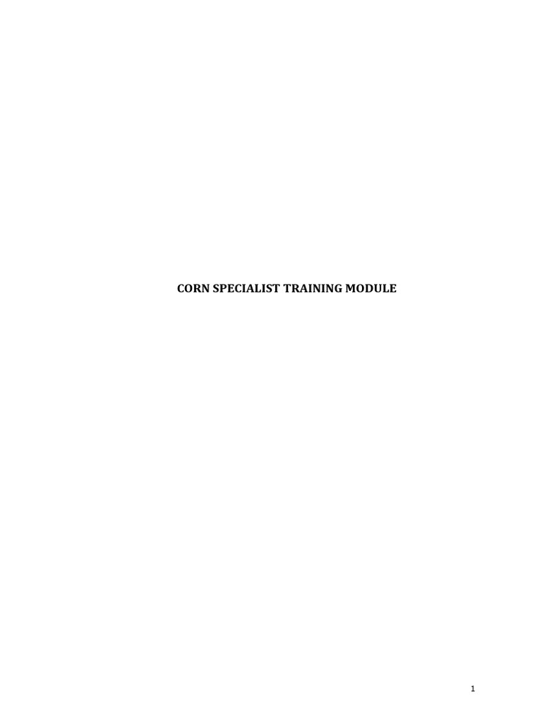 Corn Specialist Training (CST) Module - Enhanced 2023 | PDF | Maize ...