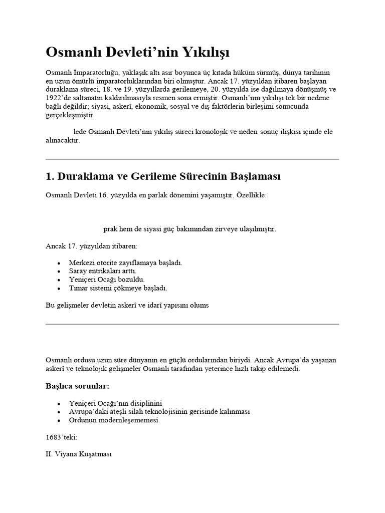 Osmanlı Devleti | PDF