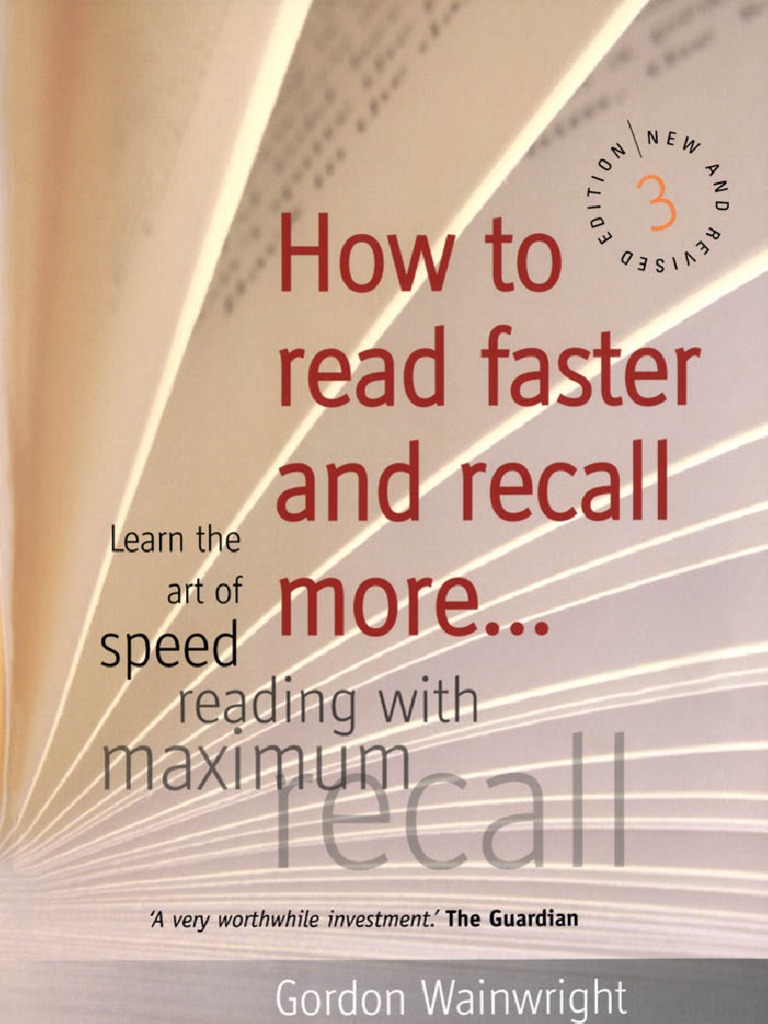 Reading Speed Speed Reading Reading Comprehension
