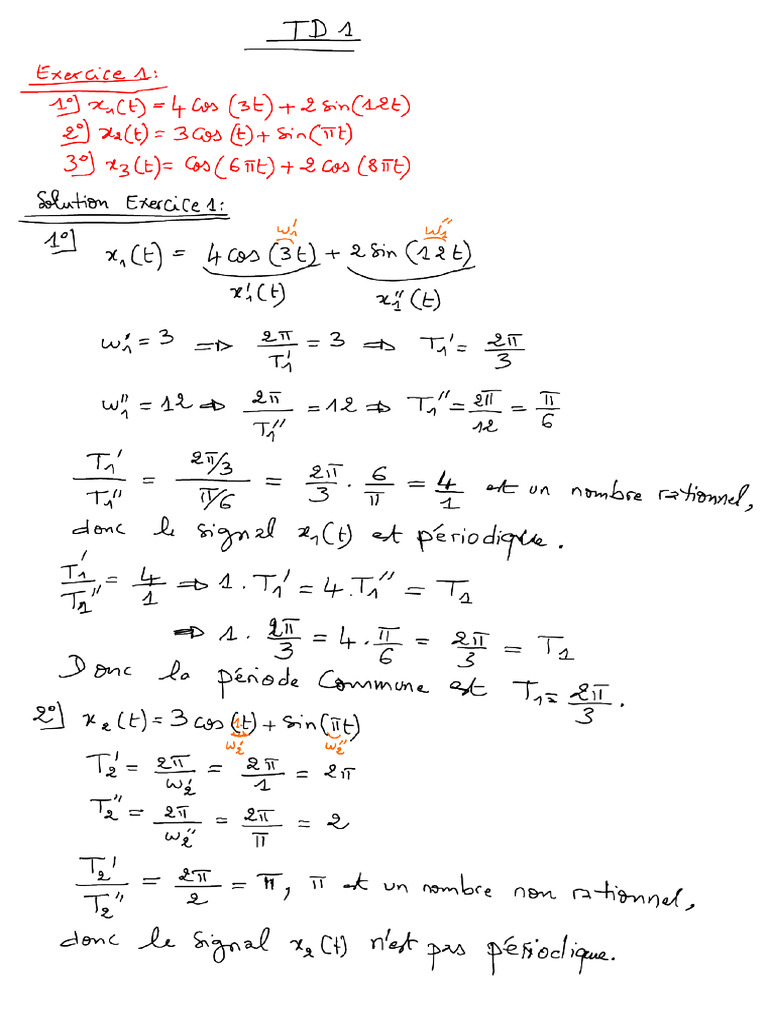 TD1 Solution | PDF