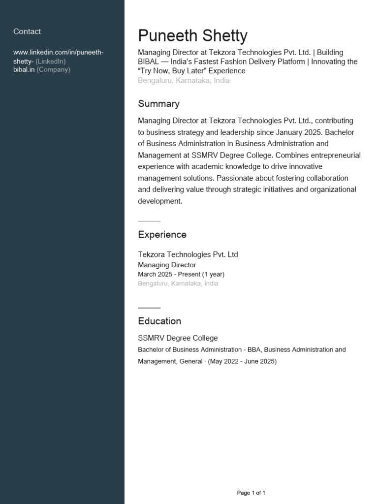Profile | PDF
