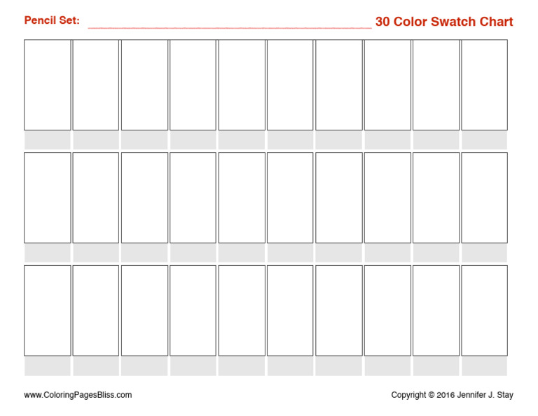 30 Color Swatch Chart 2 | PDF