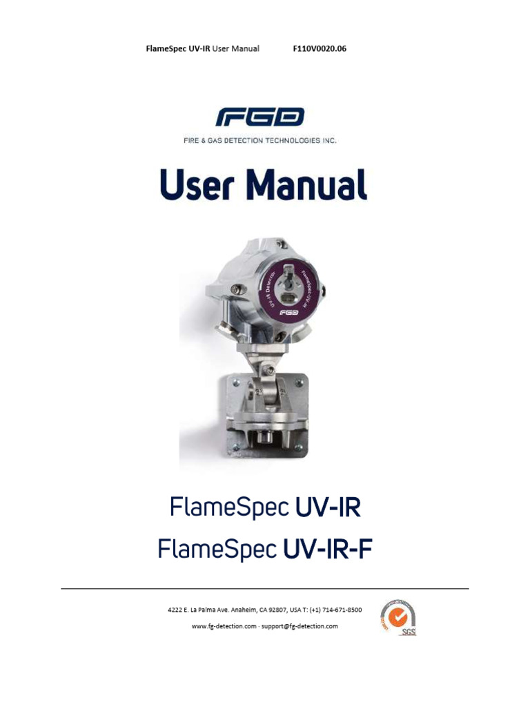 FlameSpec UV-IR (Detector de Chama) | PDF | Relay | Electrical Engineering