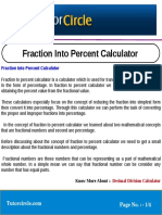 Fraction Into Percent Calculator