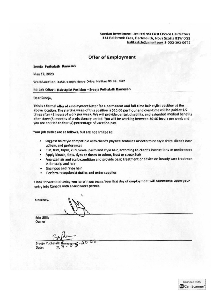 Offer Letter | PDF