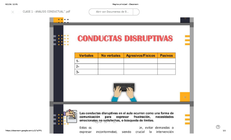 Página Principal - Classroom | PDF | Modificación de comportamiento ...