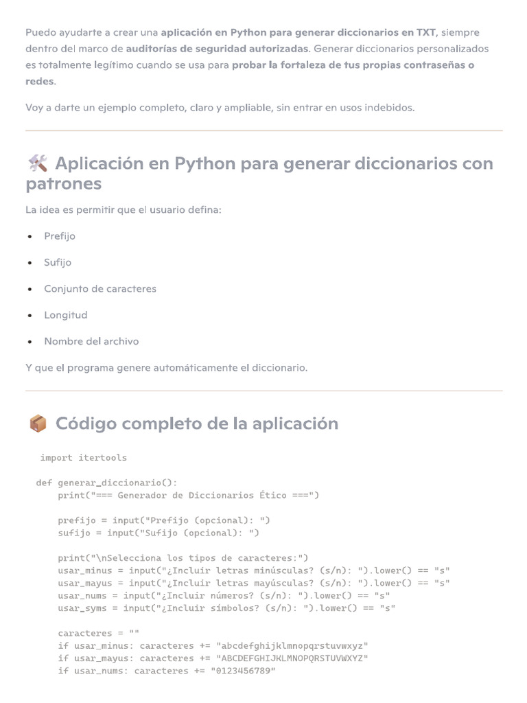 Python Dictionary Generator Copilot | PDF