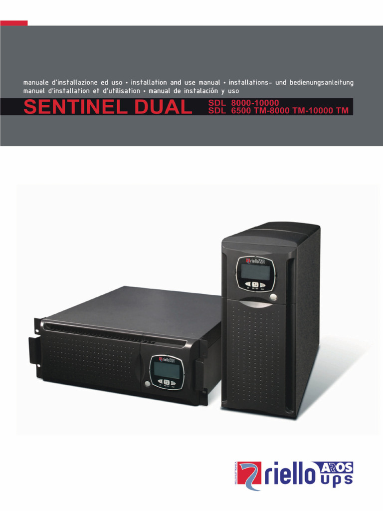 Riello Ups 8 Kva - 10 Kva Manual | PDF | Mains Electricity | Power Supply