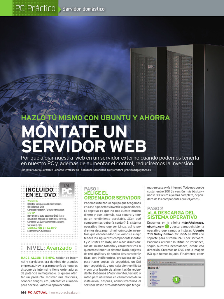 Redes - Servidor Web | PDF | Servidor HTTP Apache | Red mundial