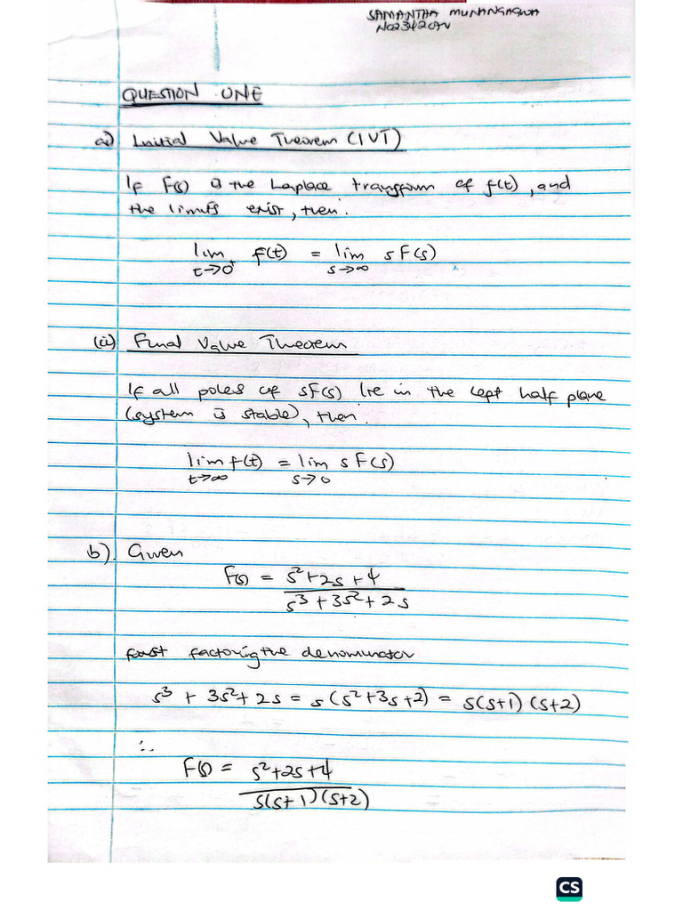 Control Ass 1 | PDF