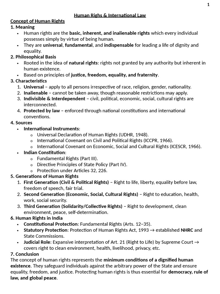 Human Righs Internal Q & A | PDF | Human Rights | Refugee