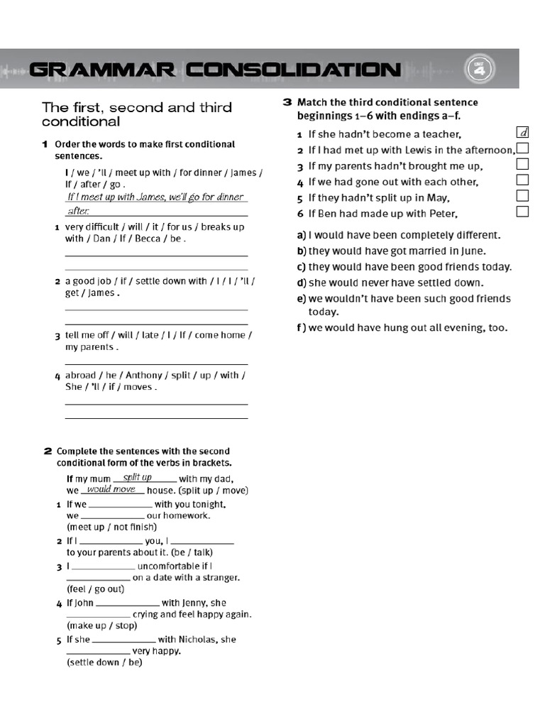 Unit 4 Grammar Consolidation | PDF