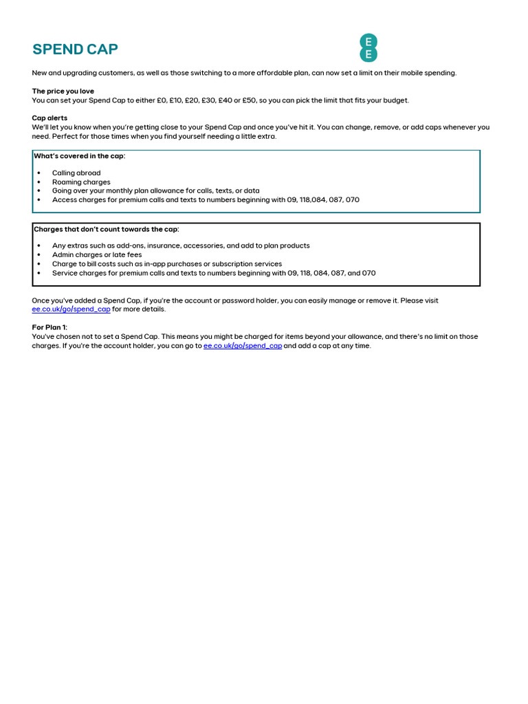 Spend Cap | PDF