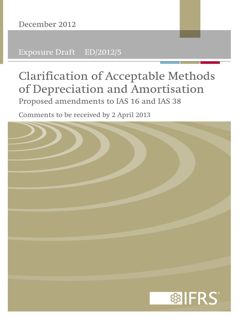 ED IAS 16 38 Clarification of Acceptable Methods | PDF | International ...