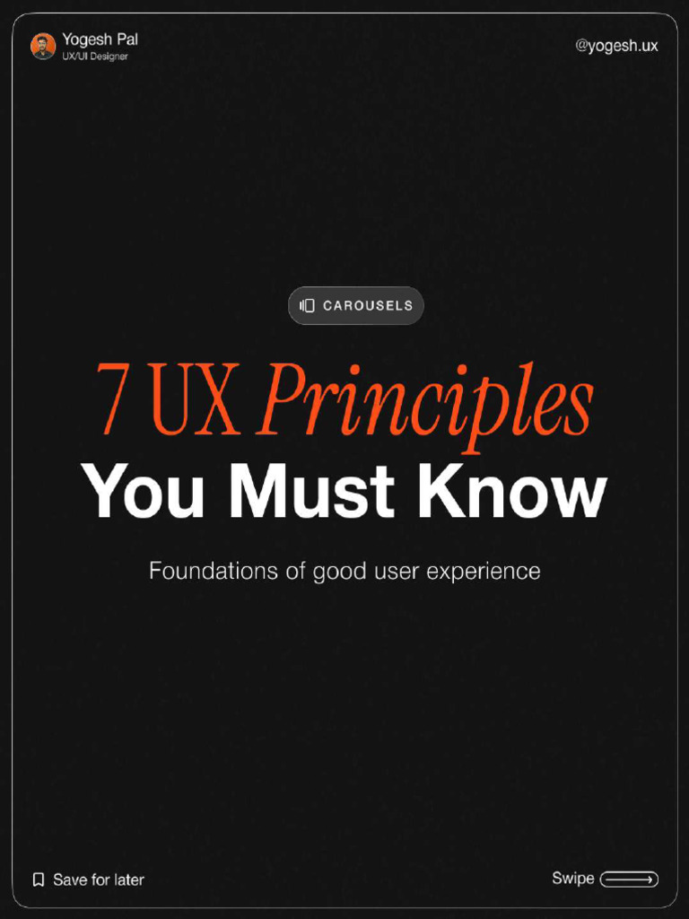 7 UX Principles | PDF